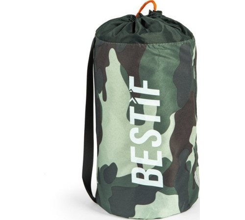 Матрац надувний Bestif Trekking BMT10 з вбудованим насосом 190x56 см, камуфляжний