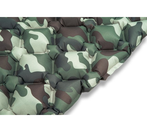 Матрац надувний Bestif Trekking BMT10 з вбудованим насосом 190x56 см, камуфляжний