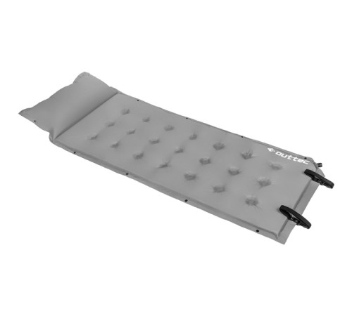 Килимок самонадувний Outtec з подушкою, 193 x 68 x 3,5 см - сірий Килимок самонадувний Outtec з подушкою, 193 x 68 x 3,5 см - сірий
