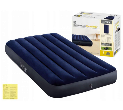 Матрац надувний Intex 64757 191x99x25 см, темно-синій