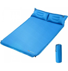 Матрац самонадувний Costway 186 x 130 x 4 см - синій