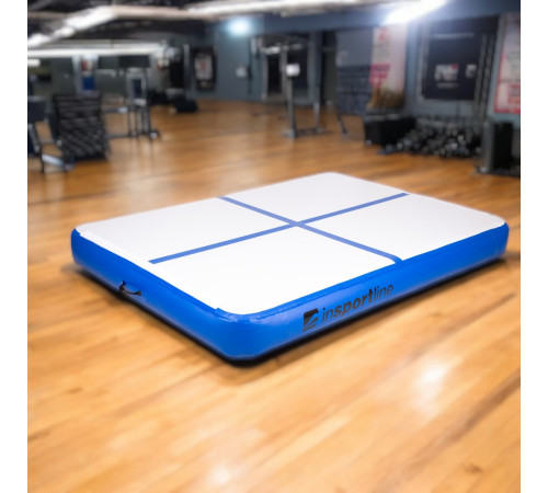 Килимок надувний inSPORTline Air-impact 200x150 см, біло-синій Килимок надувний inSPORTline Air-impact 200x150 см, біло-синій