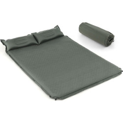 Матрац самонадувний Costway 2-місний 131 x 187 x 4 см - сірий