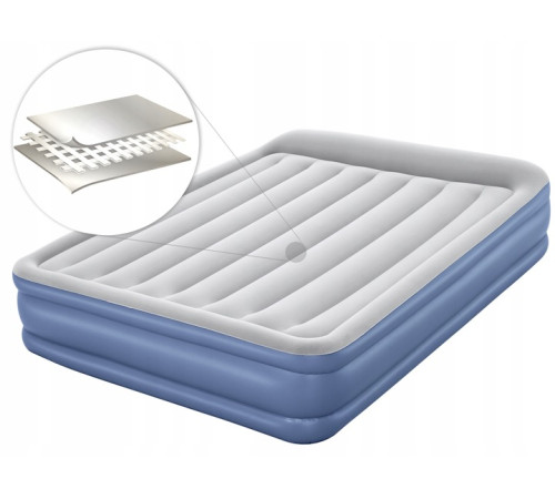 Матрац надувний Bestway 67630 203 x 152 x 46 см, синьо-сірий