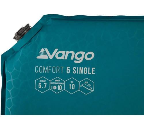 Килимок самонадувний Vango SMQCOMFORB36A11 Comfort 5 Single Bondi, 200 x 60 x 5 см - синій Килимок самонадувний Vango SMQCOMFORB36A11 Comfort 5 Single Bondi, 200 x 60 x 5 см - синій