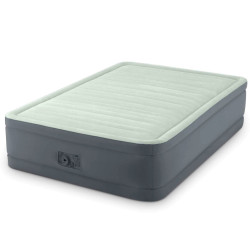Матрац надувний INTEX 64904 191x137x46 см, сіро-бірюзовий