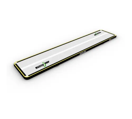 Надувний гімнастичний мат MASTER S-Pro 600x100x10 см - сірий Надувний гімнастичний мат MASTER S-Pro 600x100x10 см - сірий