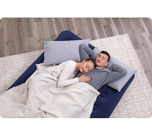 Матрац надувний з насосом Bestway 67002-62002 191 х 137 х 22 см, синій