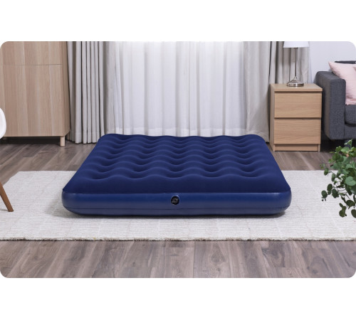 Матрац надувний з насосом Bestway 67002-62002 191 х 137 х 22 см, синій