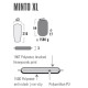 Килимок самонадувний High Peak Minto XL 41117 210х63 см, чорний