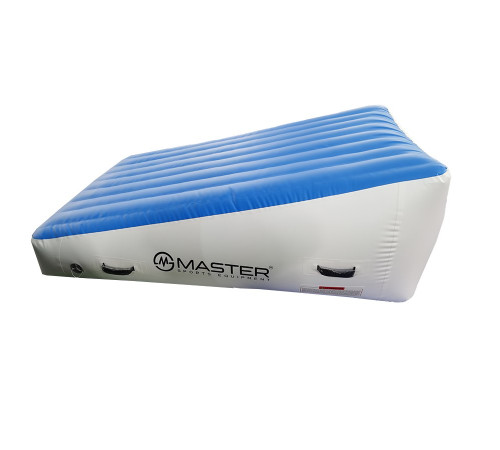 Надувний похилий мат MASTERJUMP 180 x 120 x 20-65 см Надувний похилий мат MASTERJUMP 180 x 120 x 20-65 см