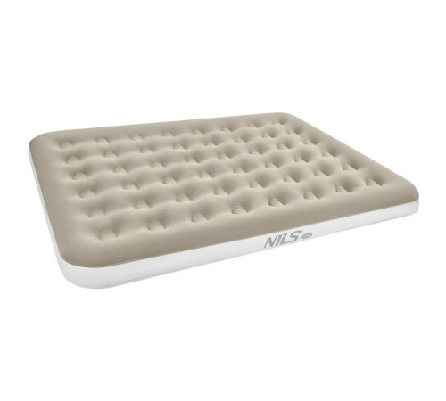 Матрац надувний двомісний NILS CAMP NC2803 203 х 152 х 22 см, бежевий