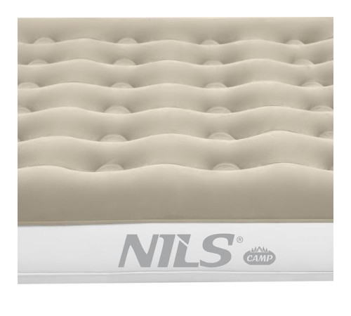 Матрац надувний двомісний NILS CAMP NC2803 203 х 152 х 22 см, бежевий