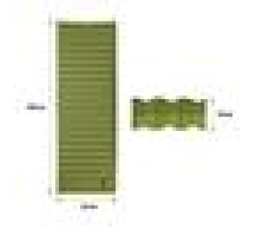 Надувний килимок NC4101 NILS CAMP 9 см зелений