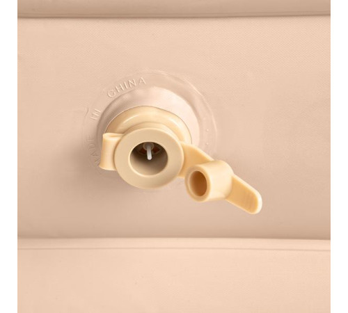 Матрац надувний двомісний NILS CAMP NC2808 з електронасосом 200 х 145 х 35, бежевий