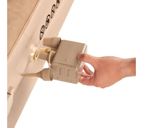 Матрац надувний двомісний NILS CAMP NC2808 з електронасосом 200 х 145 х 35, бежевий