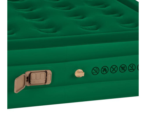 Матрац надувний двомісний NILS CAMP NC2808 з електронасосом 200 х 145 х 35, зелений