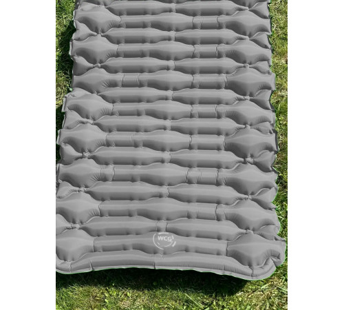 Каримат надувний похідний, туристичний WCG 186 х 66 х 6 см - сірий