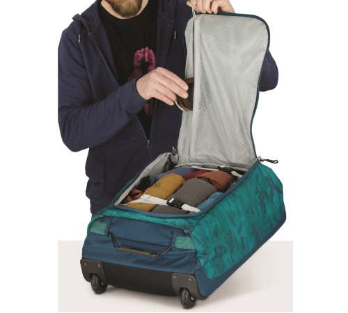 Сумка на колесах Osprey Daylite Carry-On Wheeled Duffel 40 - O/S - зелений
