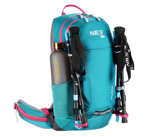 Рюкзак туристичний NILS CAMP NC1950 Caver 18 л, бірюзовий
