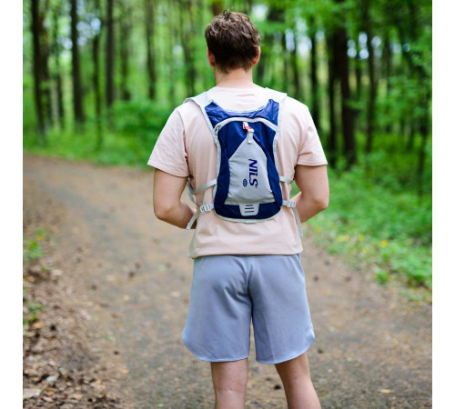 Рюкзак для бігу NILS CAMP NC1708 Tripper 10 л, сіро-синій