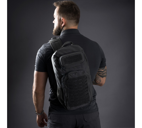 Рюкзак тактичний однолямковий Highlander Stoirm Gearslinger 12L - чорний Рюкзак тактичний однолямковий Highlander Stoirm Gearslinger 12L - чорний