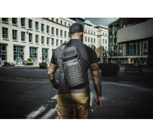 Рюкзак тактичний однолямковий Highlander Stoirm Gearslinger 12L - чорний Рюкзак тактичний однолямковий Highlander Stoirm Gearslinger 12L - чорний