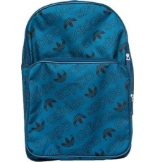 Спортивний рюкзак Adidas Adicolor Medium (DV0187) - бірюзовий з емблемами 