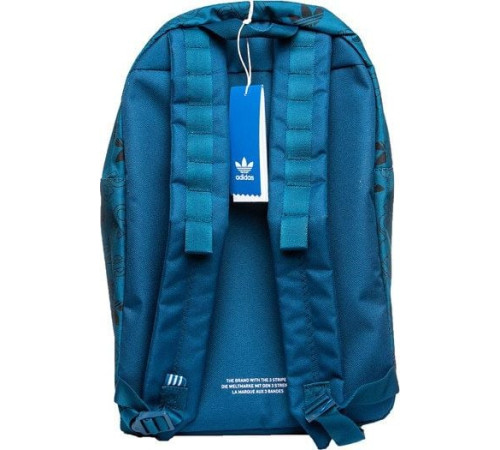 Спортивний рюкзак Adidas Adicolor Medium (DV0187) - бірюзовий з емблемами