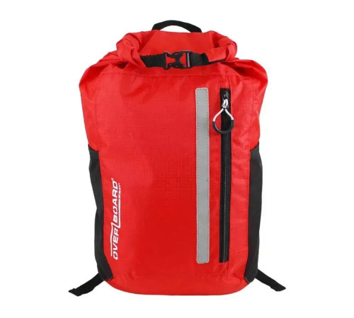Рюкзак водонепроникний OverBoard OB1225R-EU 20 л - чорно-червоний