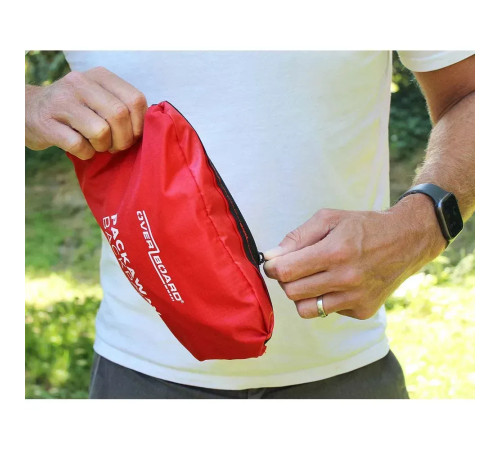 Рюкзак водонепроникний OverBoard OB1225R-EU 20 л - чорно-червоний