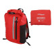 Рюкзак водонепроникний OverBoard OB1225R-EU 20 л - чорно-червоний