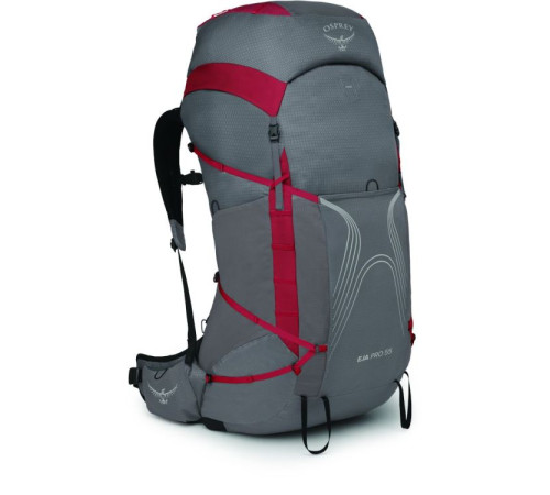 Рюкзак Osprey Eja Pro 55 dale grey/poinsettia red - WM/L - сірий Рюкзак Osprey Eja Pro 55 dale grey/poinsettia red - WM/L - сірий