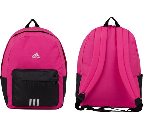Шкільний міський спортивний рюкзак Adidas adidas Classic Badge of Sport 3-Stripes рожево-чорний IK5723 Шкільний міський спортивний рюкзак Adidas adidas Classic Badge of Sport 3-Stripes рожево-чорний IK5723