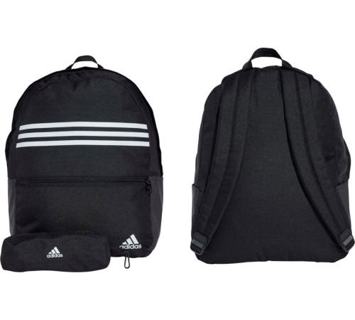 Міський шкільний спортивний рюкзак Adidas Classic Horizontal 3-S чорний IZ1895 Міський шкільний спортивний рюкзак Adidas Classic Horizontal 3-S чорний IZ1895