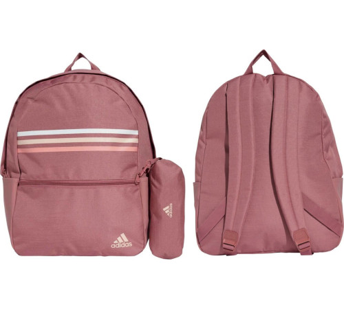 Рюкзак міський спортивний шкільний Adidas Classic Horizontal 3-S рожевий IZ1897 Рюкзак міський спортивний шкільний Adidas Classic Horizontal 3-S рожевий IZ1897