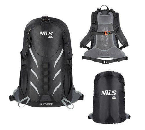 Рюкзак туристичний NC1942 BLACK GHOSTER 20L NILS CAMP Рюкзак туристичний NC1942 BLACK GHOSTER 20L NILS CAMP