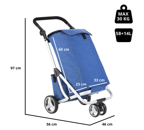 Сумка-візок ShoppingCruiser 3 Wheels Blue (650062) Сумка-візок ShoppingCruiser 3 Wheels Blue (650062)