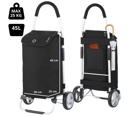 Сумка-візок ShoppingCruiser Foldable Black (604320) Сумка-візок ShoppingCruiser Foldable Black (604320)