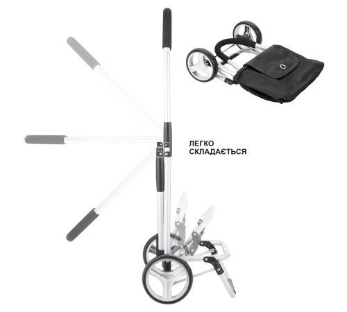 Сумка-візок ShoppingCruiser Foldable Black (604320) Сумка-візок ShoppingCruiser Foldable Black (604320)
