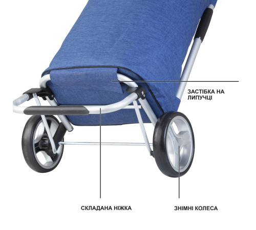 Сумка-візок ShoppingCruiser Foldable Blue (650061) Сумка-візок ShoppingCruiser Foldable Blue (650061)