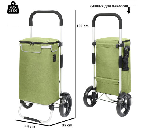 Cумка-візок ShoppingCruiser Allround Green (650070) Cумка-візок ShoppingCruiser Allround Green (650070)