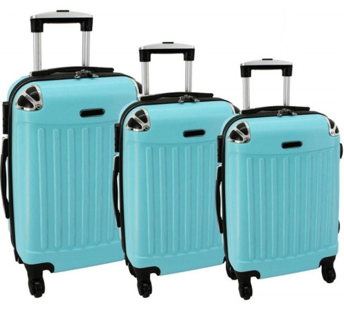 Набір з 3 валіз PELLUCCI RGL 735 Turquoise універсальний Набір з 3 валіз PELLUCCI RGL 735 Turquoise універсальний