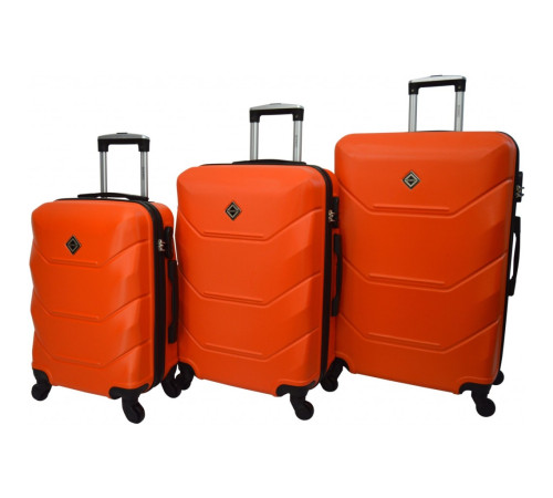 Валізи Bonro 2019 набір 3 штуки помаранчевий