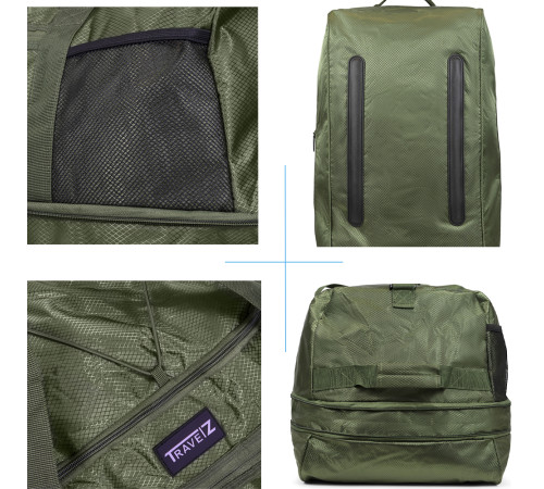 Сумка дорожня на колесах TravelZ Wheelbag Doubleloader foldable green (603097) Сумка дорожня на колесах TravelZ Wheelbag Doubleloader foldable green (603097)