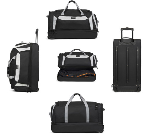Сумка дорожня на колесах TravelZ Wheelbag Doubleloader black 96L (603098) Сумка дорожня на колесах TravelZ Wheelbag Doubleloader black 96L (603098)
