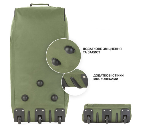 Сумка дорожня на колесах TravelZ Wheelbag 100 Liter Green (603095) Сумка дорожня на колесах TravelZ Wheelbag 100 Liter Green (603095)