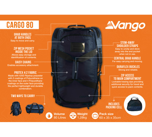 Сумка дорожня Vango Cargo 80 Moonlit Ocean (RUUCARGO0000006) Сумка дорожня Vango Cargo 80 Moonlit Ocean (RUUCARGO0000006)