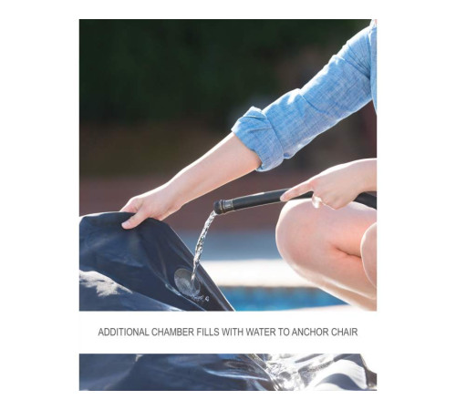 Крісло надувне INTEX 68582 112x109x69 см, блакитне