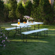 Стіл туристичний NILS CAMP NC1618 180 х 74 х 73 см, білий